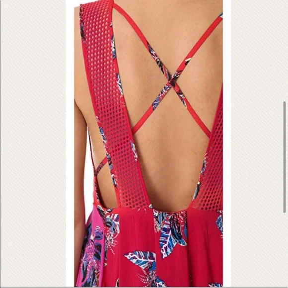 Pink & Red Floral “Thought I was Dreaming” Free People Dress - Picture 7 of 9